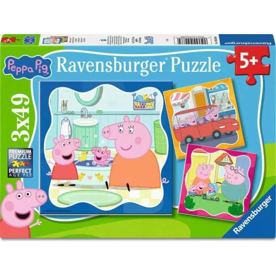 Puzzle Ravensburger Peppa Pig de 3x49 Piezas