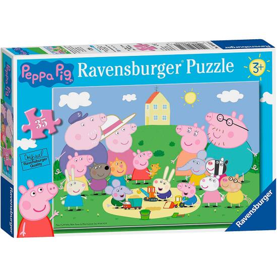 Puzzle Ravensburger Peppa Pig Familia y Amigos de 35 Pzs Puzzle Ravensburger Peppa Pig Familia y Amigos de 35 Pzs