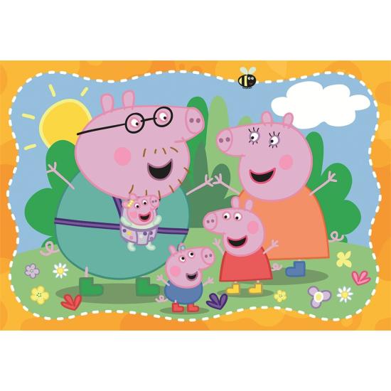 Puzzle Ravensburger Peppa Pig Familias Felices de 2x12 Pie
