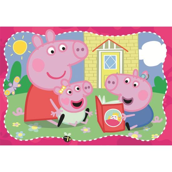 Puzzle Ravensburger Peppa Pig Familias Felices de 2x12 Pie