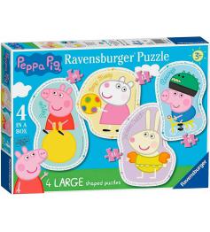 Puzzle Ravensburger Peppa Pig Progresivo de 10+12+14+16 Pzs