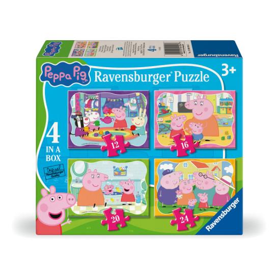 Puzzle Ravensburger Peppa Pig Progresivo de 12+16+20+24 Pzs