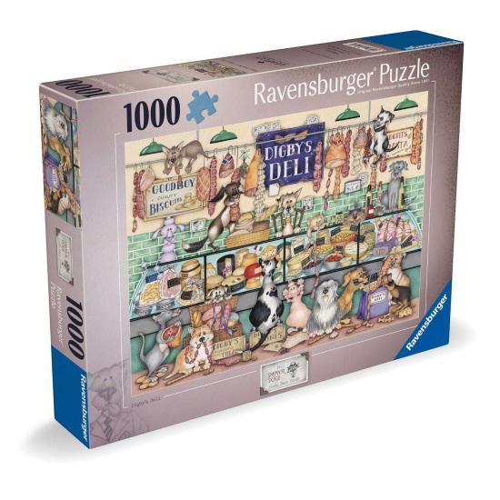 Puzzle Ravensburger Perros Elegantes Charcutería de Digby 1000P