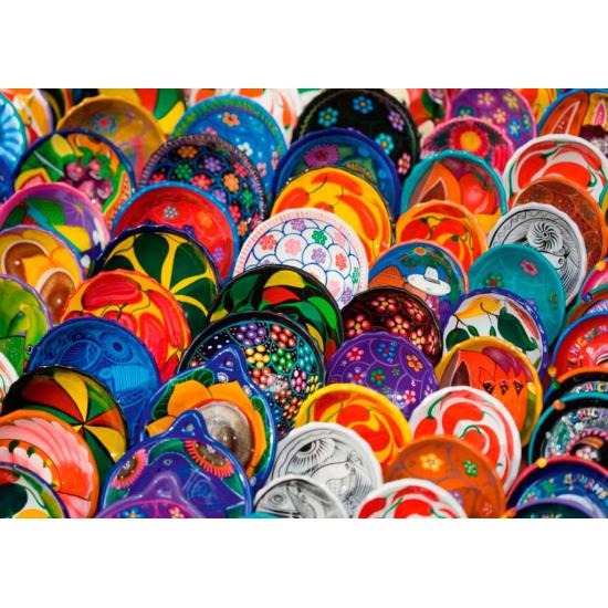 Puzzle Ravensburger Platos Coloridos de 1000 Piezas Puzzle Ravensburger Platos Coloridos de 1000 Piezas