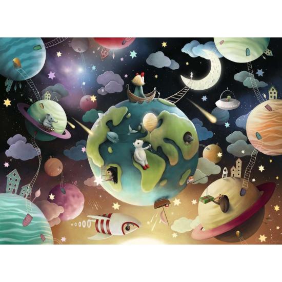 Puzzle Ravensburger Planetas Fantásticos XXL de 100 Piezas Puzzle Ravensburger Planetas Fantásticos XXL de 100 Piezas