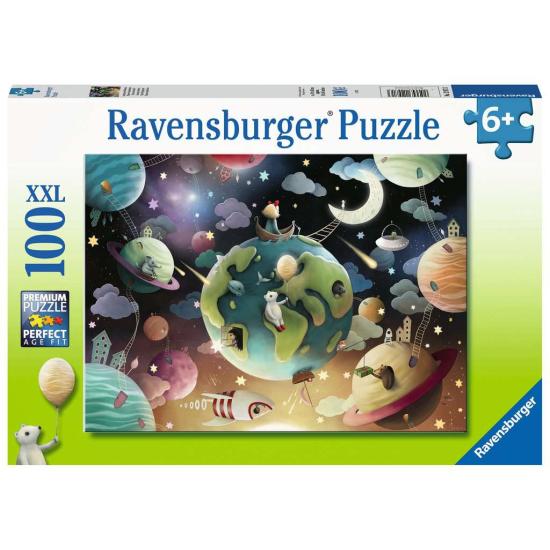 Puzzle Ravensburger Planetas Fantásticos XXL de 100 Piezas Puzzle Ravensburger Planetas Fantásticos XXL de 100 Piezas