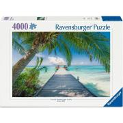 Puzzle Ravensburger Playa De Ensueño En Las Maldivas de 4000 Pzs