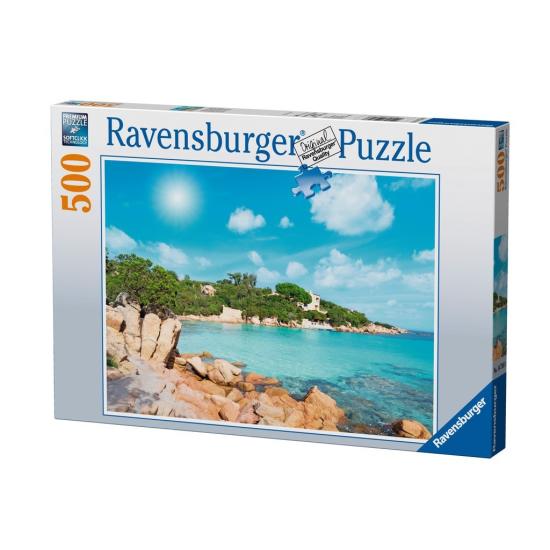 Puzzle Ravensburger Playa en Cerdeña de 500 Piezas
