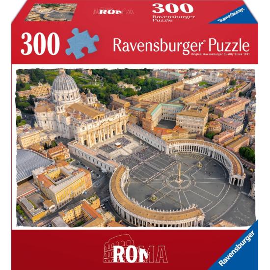 Puzzle Ravensburger Plaza San Pedro, Roma de 300 Piezas Puzzle Ravensburger Plaza San Pedro, Roma de 300 Piezas