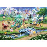 Puzzle Ravensburger Pokemon Eevee y el Parque de 1000 Piezas