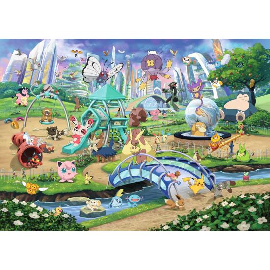Puzzle Ravensburger Pokemon Eevee y el Parque de 1000 Piezas