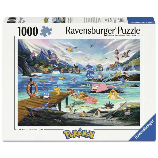 Puzzle Ravensburger Pokemon Vaporeón Y El Mar Templado 1000