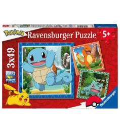 Puzzle Ravensburger Pokémon de 3x49 Piezas