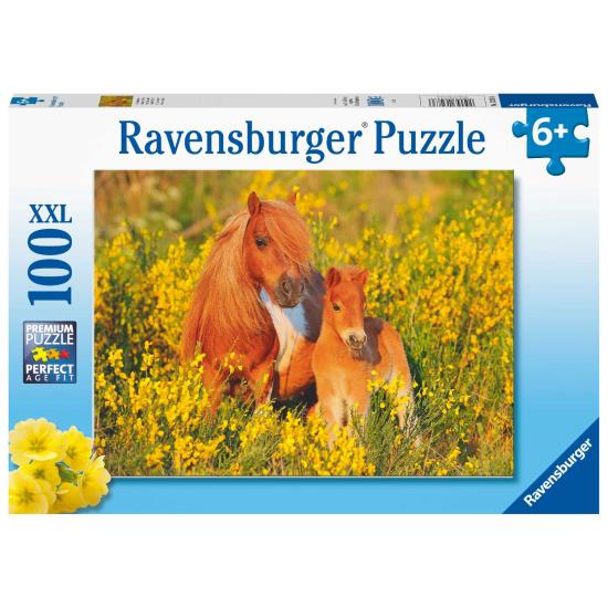 Puzzle Ravensburger Poni de las Shetland XXL de 100 Piezas Puzzle Ravensburger Poni de las Shetland XXL de 100 Piezas