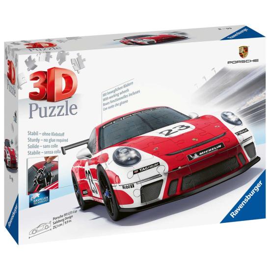 Puzzle Ravensburger Porsche 911 GT3 Cup Salzburg 3D 108 Pzs Puzzle Ravensburger Porsche 911 GT3 Cup Salzburg 3D 108 Pzs