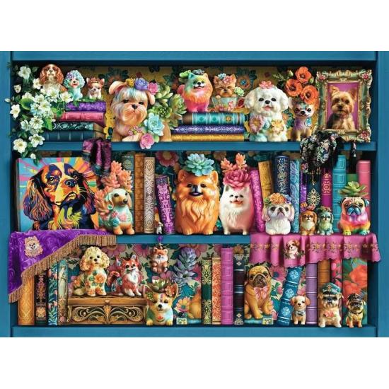 Puzzle Ravensburger Preciosos Perritos De Porcelana de 500 Pzs
