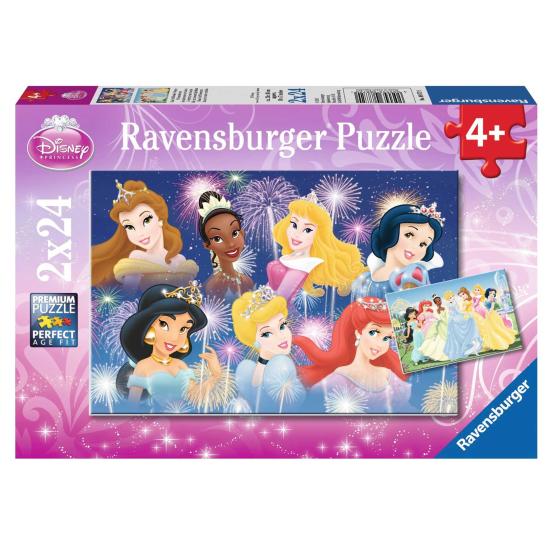 Puzzle Ravensburger Princesas Disney de 2x24 Piezas