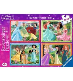 Puzzle Ravensburger Princesas Disney de 4x42 Piezas