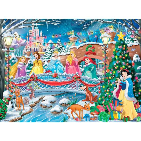Puzzle Ravensburger Princesas Disney Navideñas, de 500 Pzs