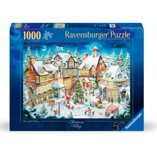 Puzzle Ravensburger Pueblo Navideño de 1000 Piezas