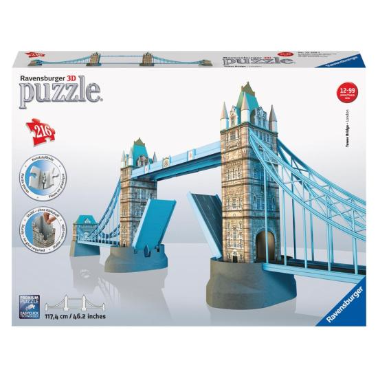 Puzzle Ravensburger Puente de las Torres, Londres 3D 216 Piezas