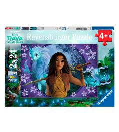 Puzzle Ravensburger Raya y El Último Dragón de 2x24 Piezas