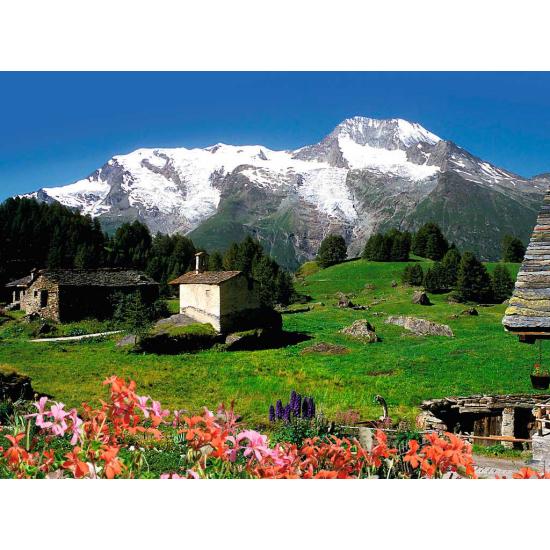 Puzzle Ravensburger Refugio de Montaña en los Alpes, 1500 Pzs