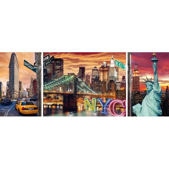 Puzzle Ravensburger Resplandeciente Nueva York, Tríptico de 100