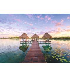 Puzzle Ravensburger Retiro Tropical de 1000 Piezas