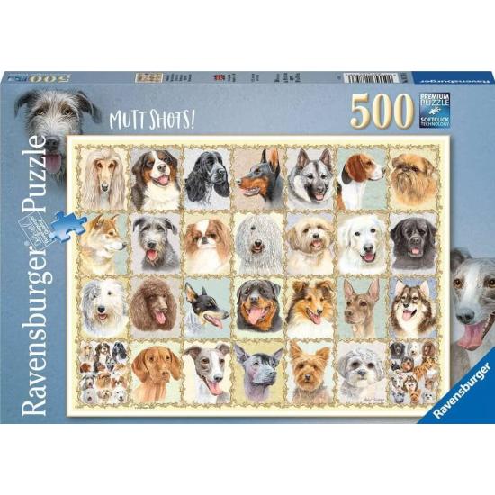 Puzzle Ravensburger Retratos de Perros de 500 Piezas