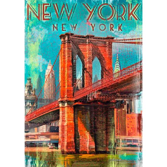 Puzzle Ravensburger Retro Nueva York 1000 Piezas