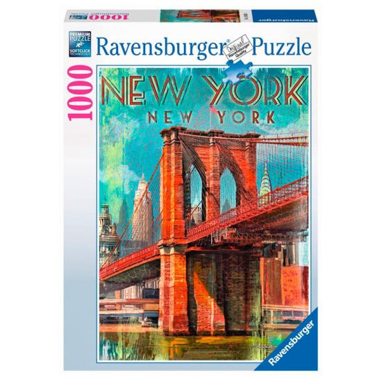Puzzle Ravensburger Retro Nueva York 1000 Piezas
