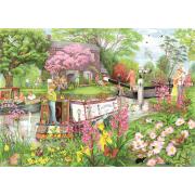 Puzzle Ravensburger River Cafe de 1000 Piezas