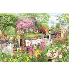 Puzzle Ravensburger River Cafe de 1000 Piezas
