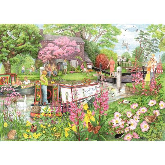 Puzzle Ravensburger River Cafe de 1000 Piezas