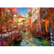 Puzzle Ravensburger Romance en Venecia de 1000 Piezas