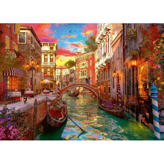 Puzzle Ravensburger Romance en Venecia de 1000 Piezas