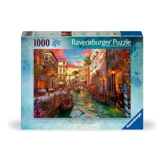 Puzzle Ravensburger Romance en Venecia de 1000 Piezas