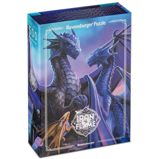Puzzle Ravensburger Romantasy, Alas de Hierro de 500 Piezas