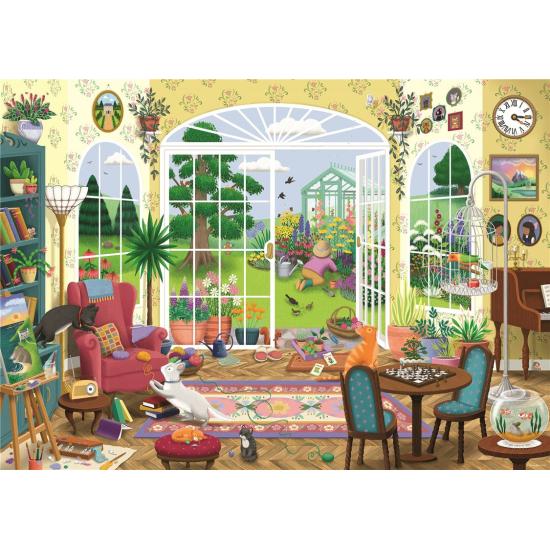Puzzle Ravensburger Salón de Jardin en Verano de 1000 Piezas