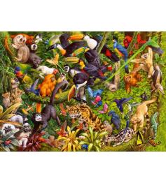 Puzzle Ravensburger Selva Animada XXL de 200 Piezas