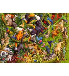 Puzzle Ravensburger Selva Animada XXL de 200 Piezas