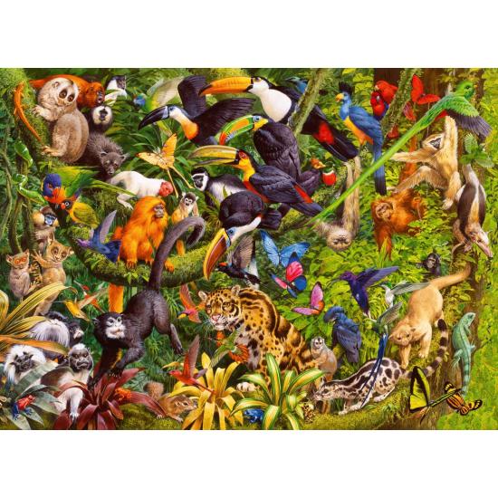 Puzzle Ravensburger Selva Animada XXL de 200 Piezas Puzzle Ravensburger Selva Animada XXL de 200 Piezas