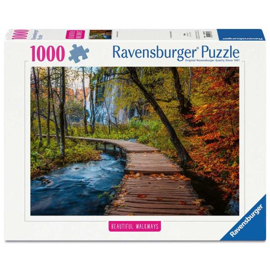 Puzzle Ravensburger Sendero Otoñal En El Bosque de 1000 Piezas