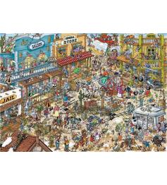 Puzzle Ravensburger Set de Rodaje del Oeste de 1000 Piezas