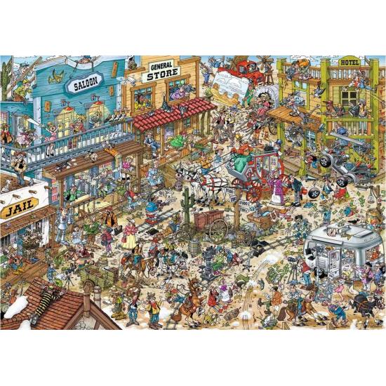 Puzzle Ravensburger Set de Rodaje del Oeste de 1000 Piezas