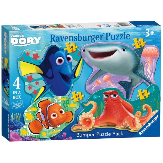 Puzzle Ravensburger Siluetas Buscando a Dory 10+12+14+16 Piezas