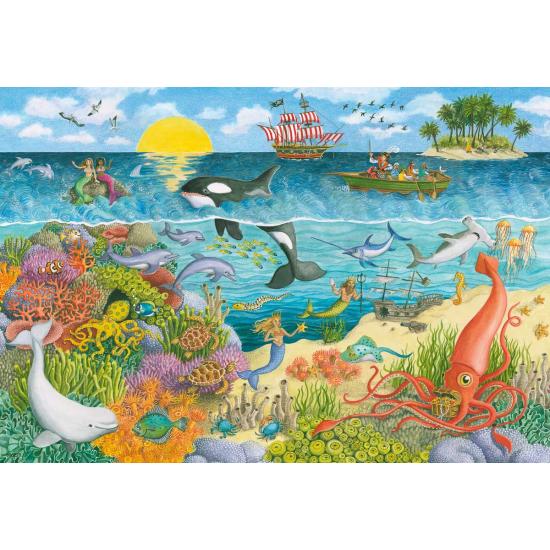 Puzzle Ravensburger Sirenas y Piratas de 2x24 Piezas Puzzle Ravensburger Sirenas y Piratas de 2x24 Piezas