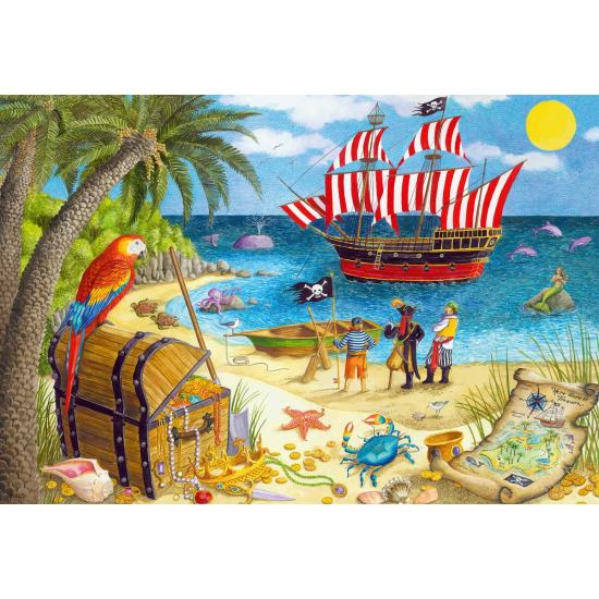 Puzzle Ravensburger Sirenas y Piratas de 2x24 Piezas Puzzle Ravensburger Sirenas y Piratas de 2x24 Piezas