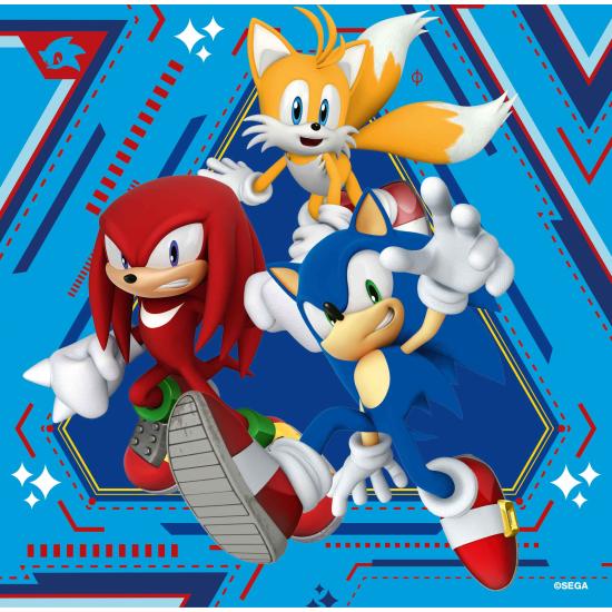Puzzle Ravensburger Sonic de 3x49 Piezas